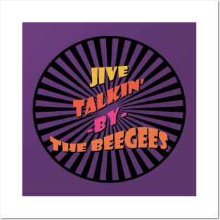 Jive Talkin' By The BeeGees Groovy 2 Posters and Art